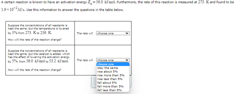 Solved A certain reaction is known to have an activation | Chegg.com