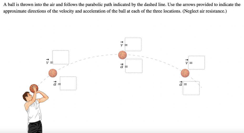 Solved A Ball Is Thrown Into The Air And Follows The Chegg Com