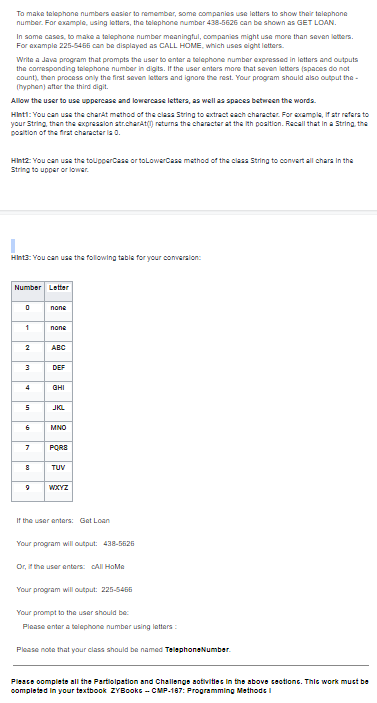 Solved To make telephone numbers easier to remember, some | Chegg.com