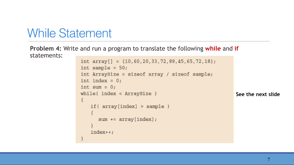 Solved While Statement Problem 4: Write and run a program to | Chegg.com