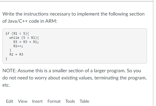 Solved Write the instructions necessary to implement the | Chegg.com
