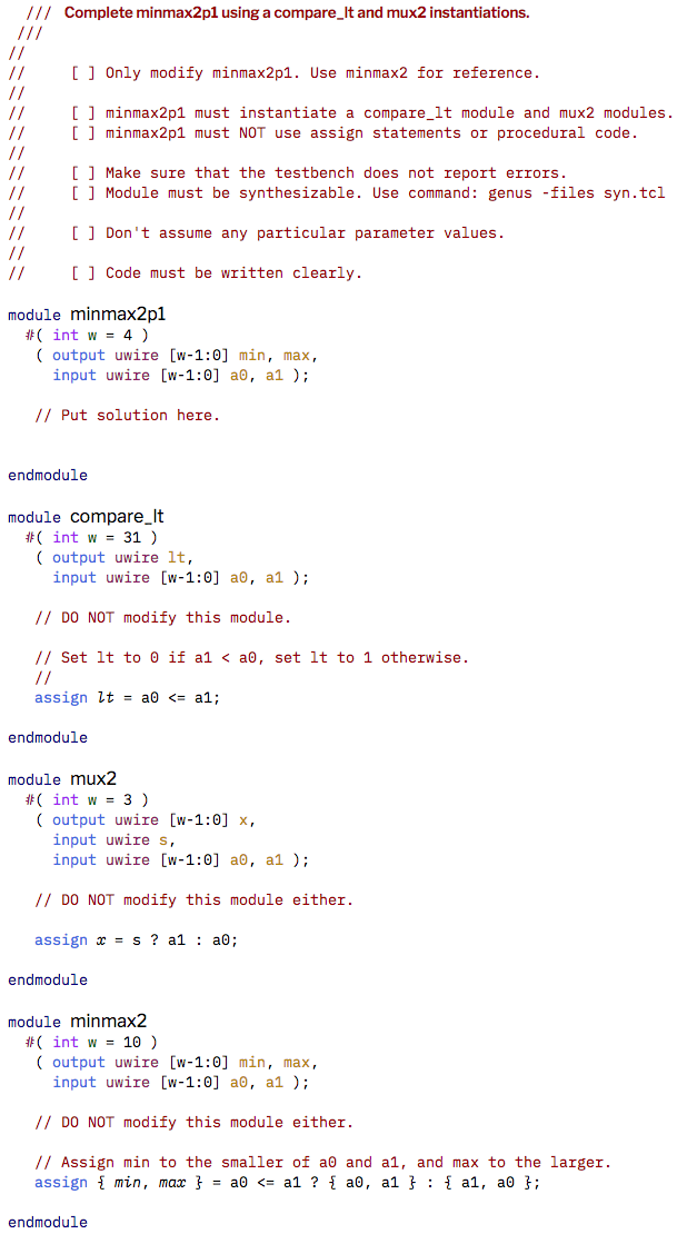 Solved VERILOG VERILOG VERILOG VERILOG VERILOG VERILOG | Chegg.com