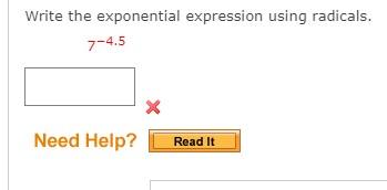 Solved Write the exponential expression using radicals. | Chegg.com