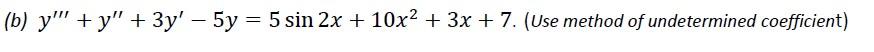 Solved Find the general solution of each of the following | Chegg.com