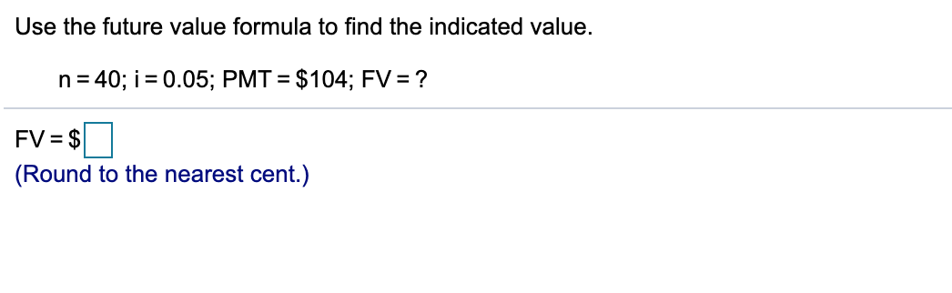 Solved Find i (the rate per period) and n (the number of | Chegg.com