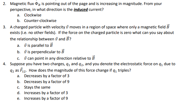 Solved 2. Magnetic flux og is pointing out of the page and | Chegg.com
