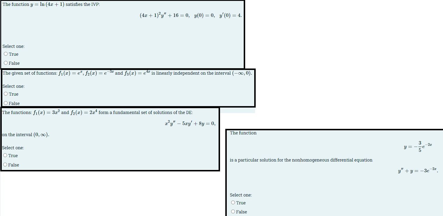 Solved The Function Y Ln 4x 1 Satisfies The Ivp 4x