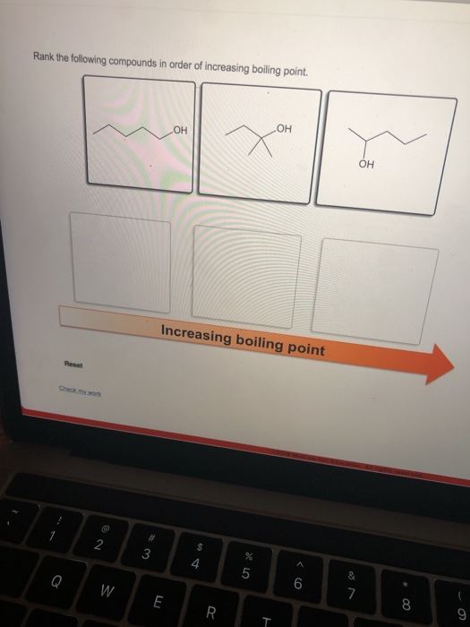 Solved Rank The Following Compounds In Order Of Increasing 9762