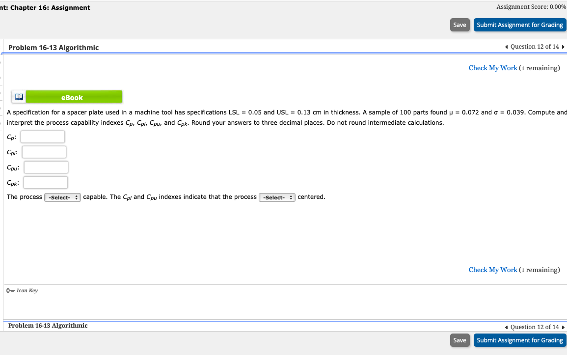 Solved Chapter 16: Assignment Assignment Score: 0.00% | Chegg.com