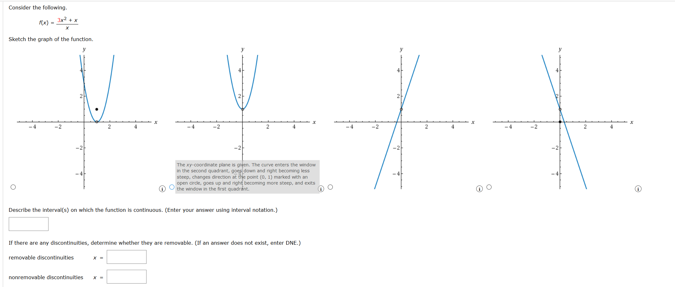 Solved Consider the following. f(x) = 3x2 + x Х Sketch the | Chegg.com