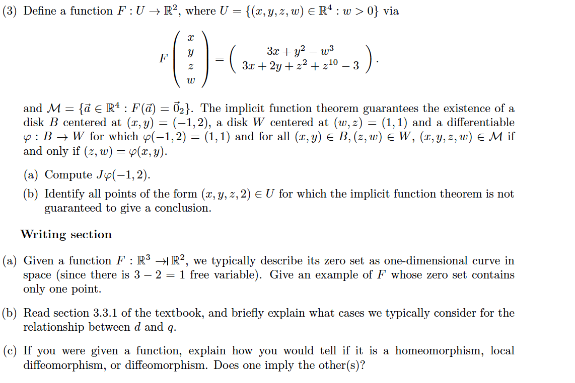 Solved 3 Define A Function F U R2 Where U X Y 2 Chegg Com