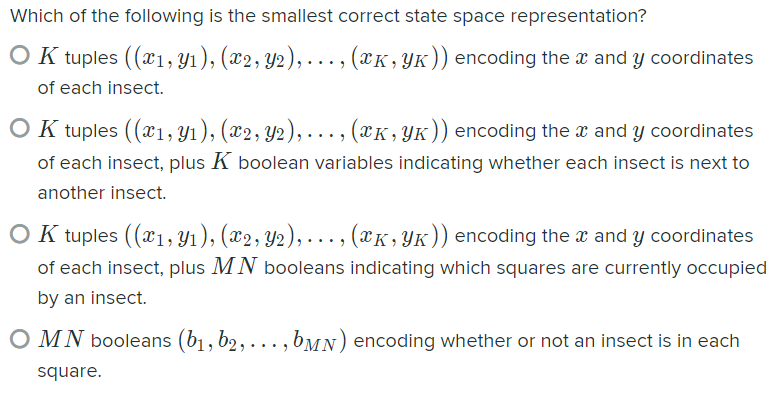 Solved For this problem, you control a single insect as | Chegg.com