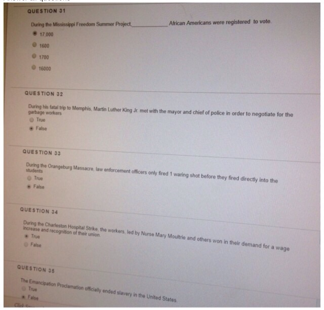 Solved QUESTION 31 to vote African Americans were registered | Chegg.com
