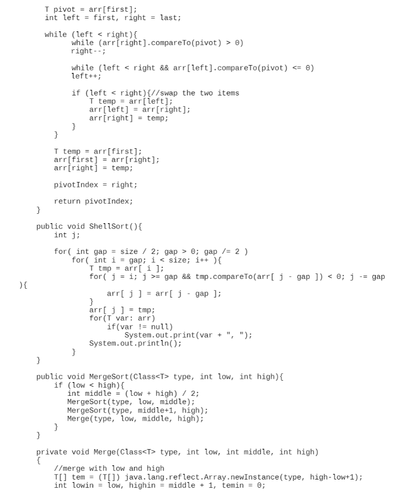 Show fully functional Java code and screenshots of | Chegg.com