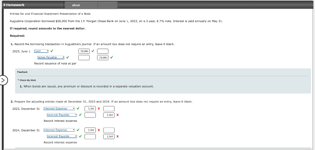 Solved Entries for and Financial Statement Presentation of a | Chegg.com