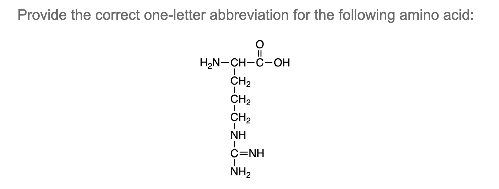 Solved Provide the correct threeletter abbreviation for the