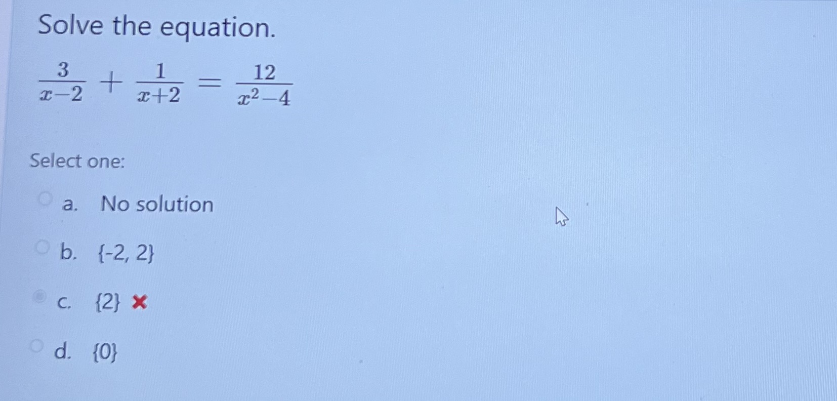 Solved Solve the equation. 9(3x+9)=14−(x+3) Select one: a. | Chegg.com