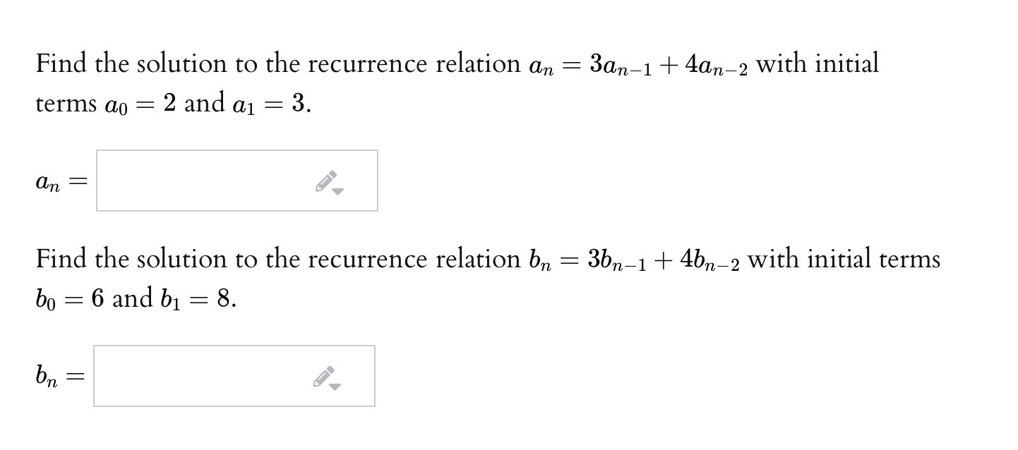 solved-find-the-solution-to-the-recurrence-relation-an-chegg