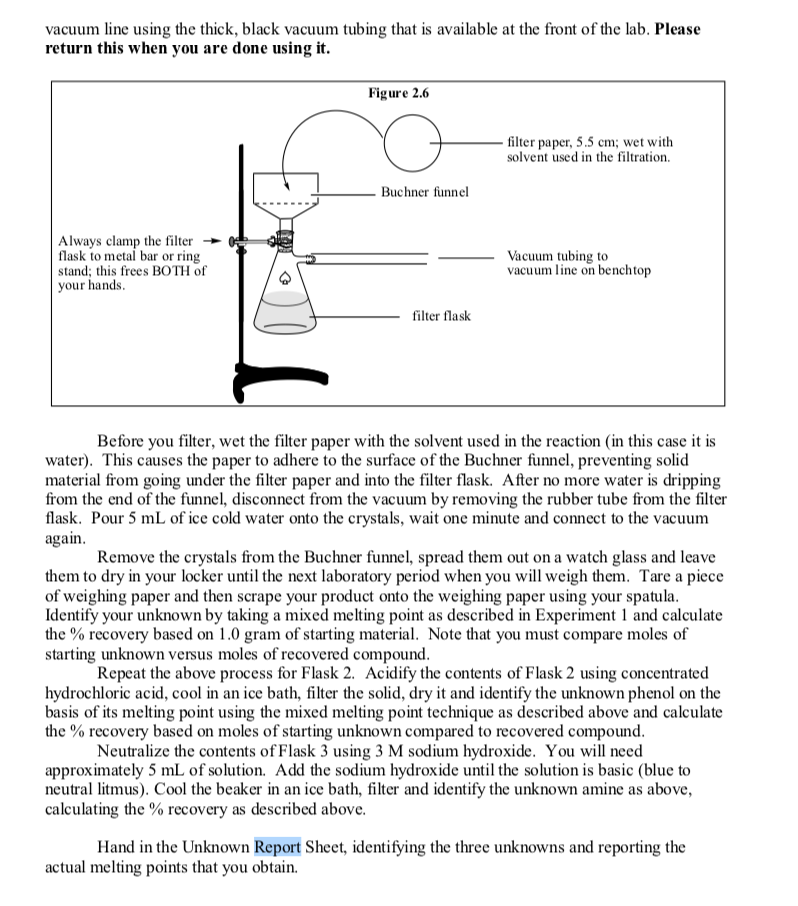 Solved Experiment 2 Separation of Unknown Mixture Using | Chegg.com