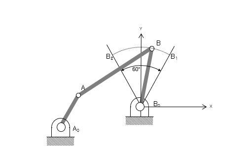Design a quick-return mechanism with a cross-rocker | Chegg.com