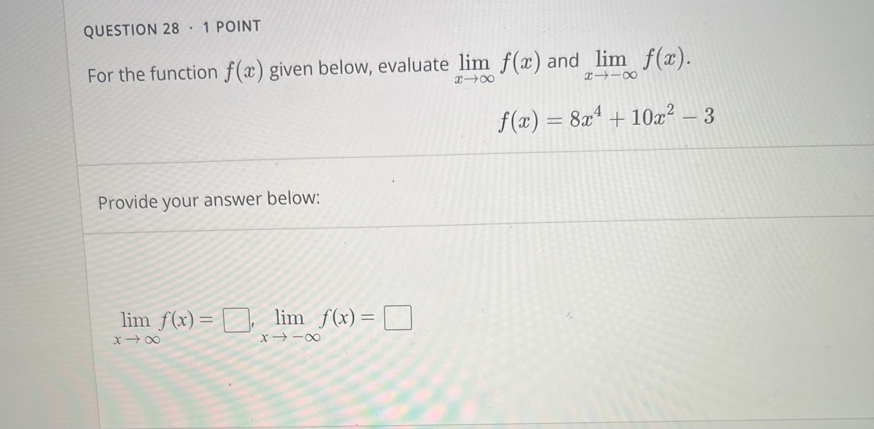 Solved For The Function F X Given Below Evaluate