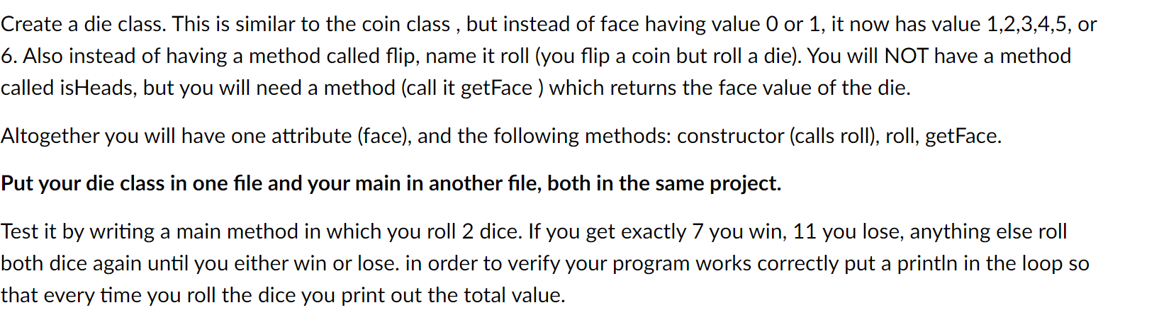 Solved In java please. Make sure to include constructor for | Chegg.com