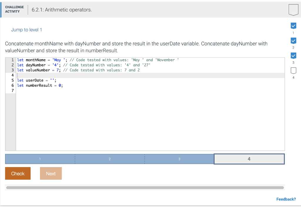 Solved CHALLENGE ACTIVITY 6.2.1: Arithmetic operators. Jump | Chegg.com