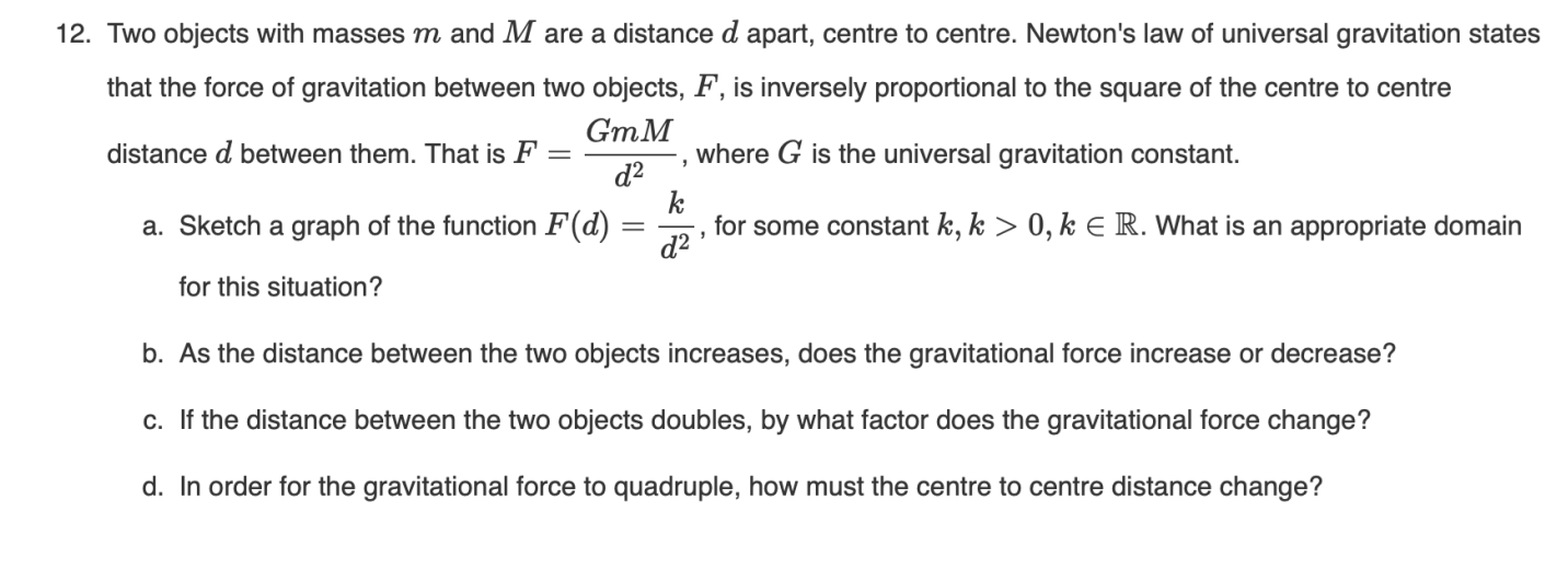 Solved 2. Two Objects With Masses \\( M \\) And \\( M \\) | Chegg.com