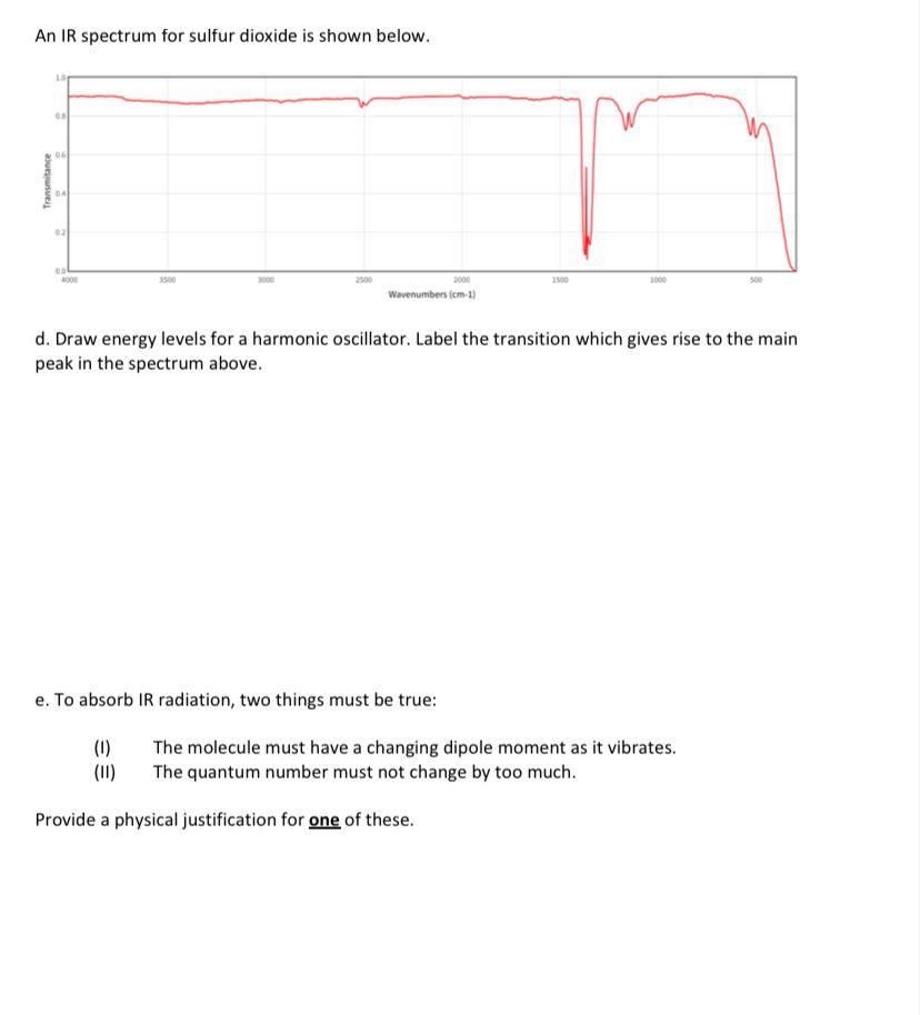 Solved 4. Two rotational spectra are shown below. Molecule | Chegg.com