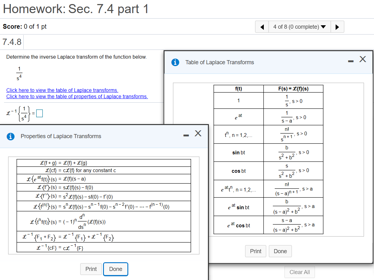 Solved Homework: Sec. 7.4 Part 1 Score: 0 Of 1 Pt 4 Of 8 (0 | Chegg.com