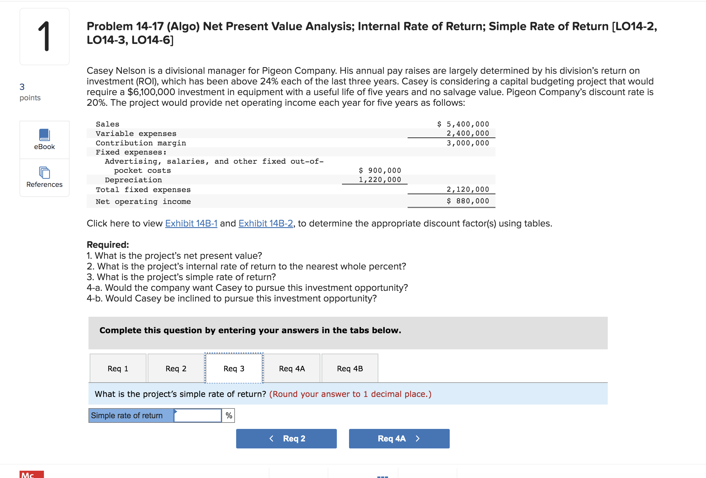 Solved Problem 14-17 (Algo) Net Present Value Analysis; | Chegg.com