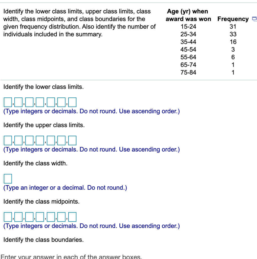 solved-identify-the-lower-class-limits-upper-class-limits-chegg