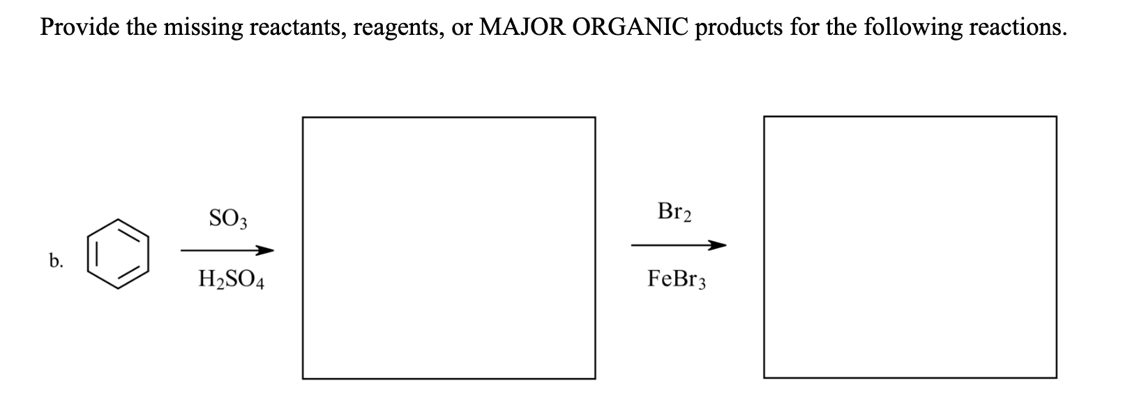 Solved Provide The Missing Reactants, Reagents, Or MAJOR | Chegg.com