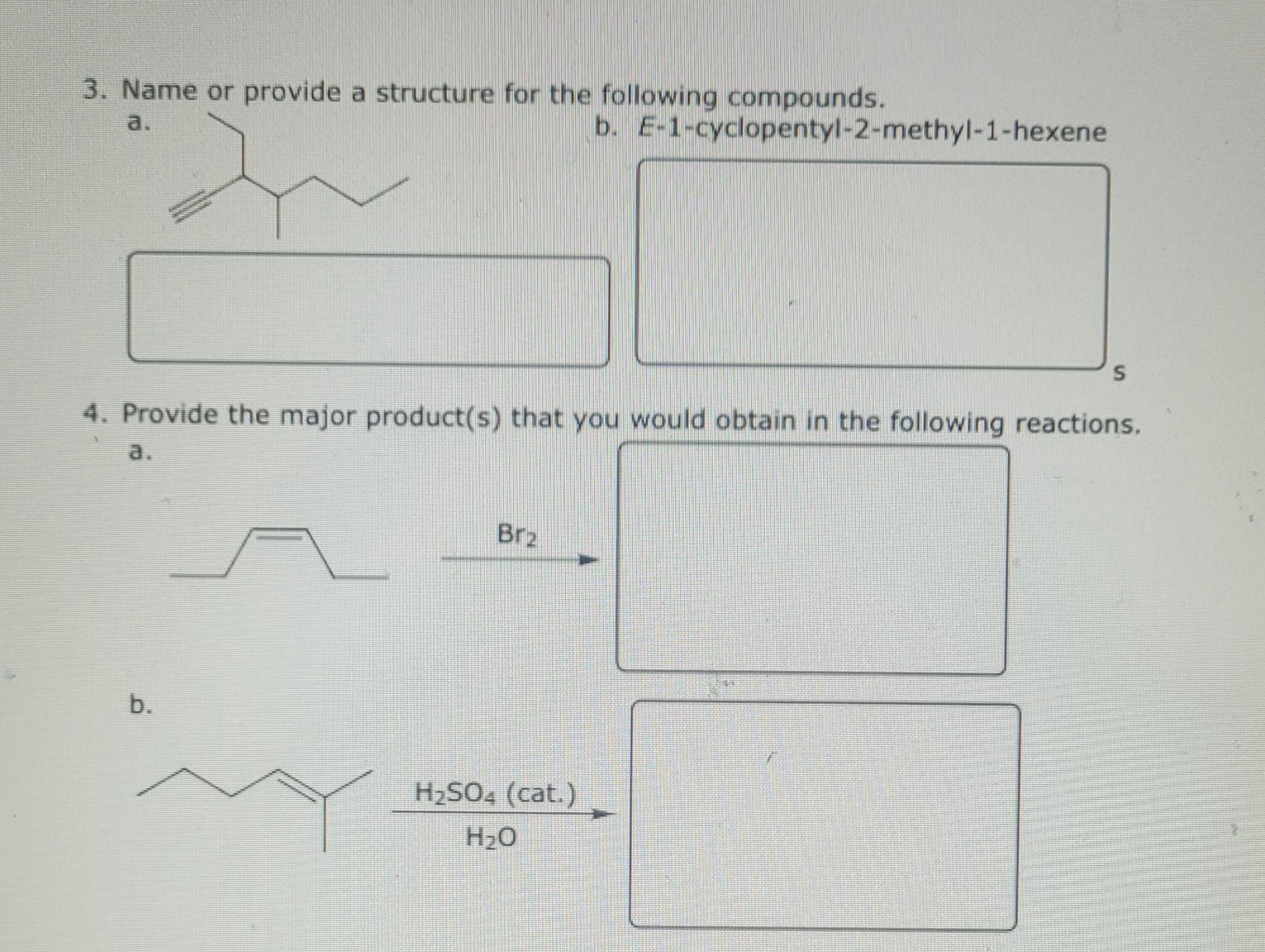 Solved Answer question 3 ﻿and 4 ( ﻿all parts (a-b) on ﻿each | Chegg.com