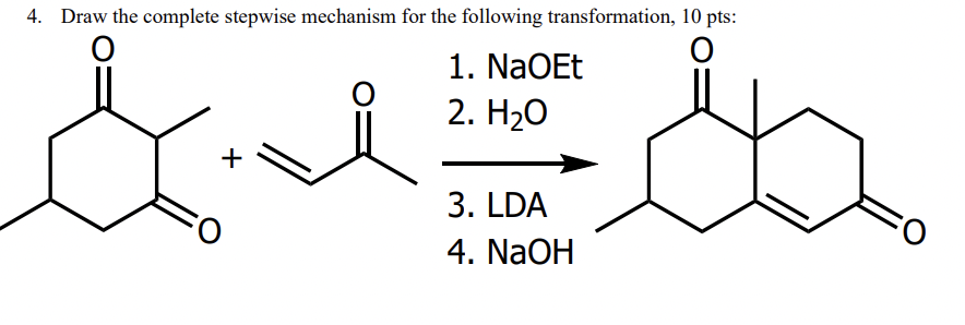 Solved Draw the complete stepwise mechanism for the | Chegg.com