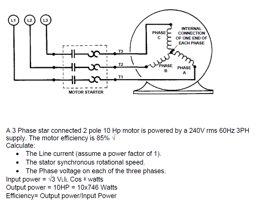 Solved L1 L2 L3 PHASE с INTERNAL CONNECTION OF ONE END OF