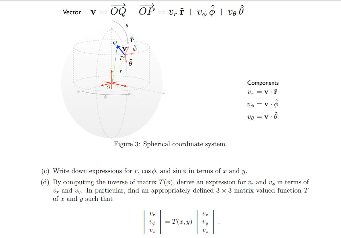 Solved 3 In General A Vector V In Three Dimensional Spa Chegg Com