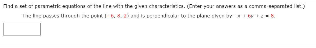 Solved Find a set of parametric equations of the line with | Chegg.com