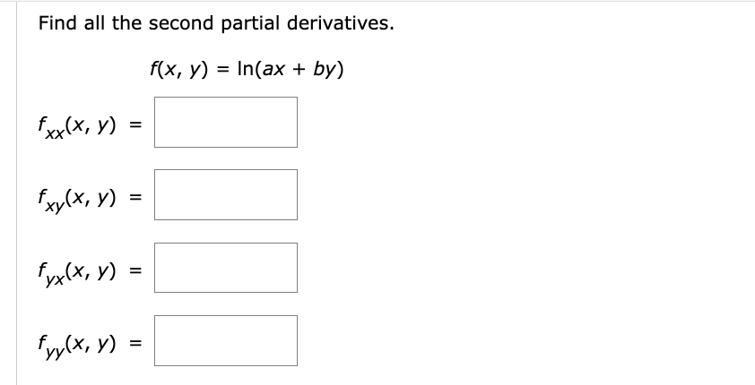 partial derivative of ln x sqrt x 2 y 2 ))