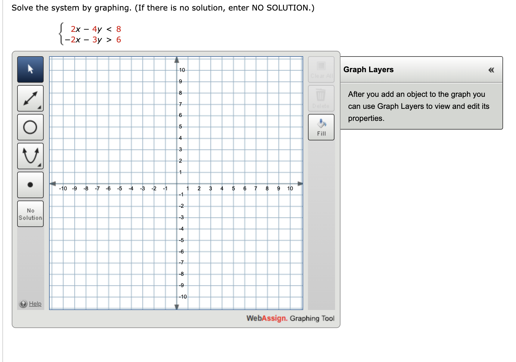 Solved Solve the system by graphing. (If there is no | Chegg.com