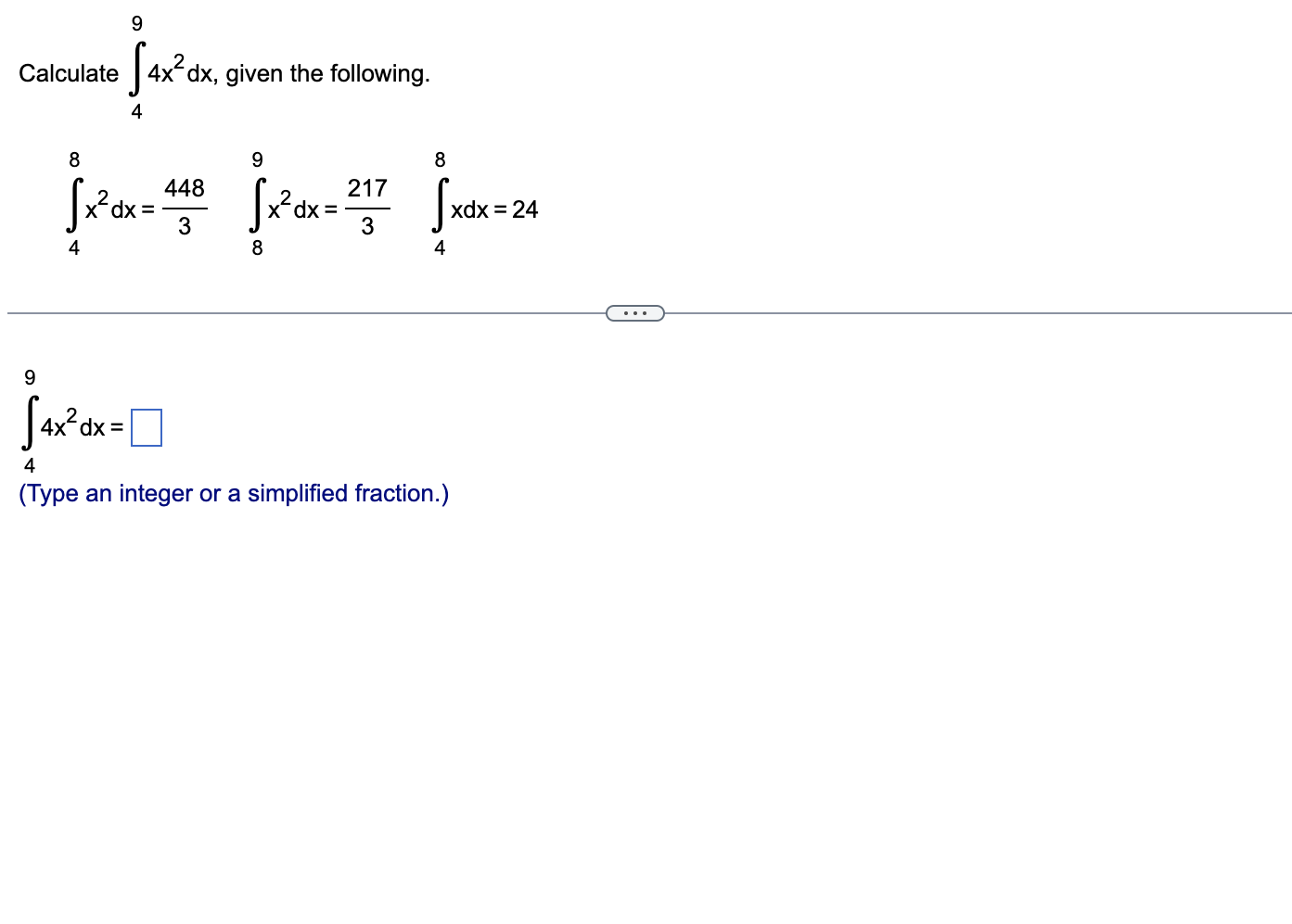 solved-calculate-494x2dx-given-the-following-chegg