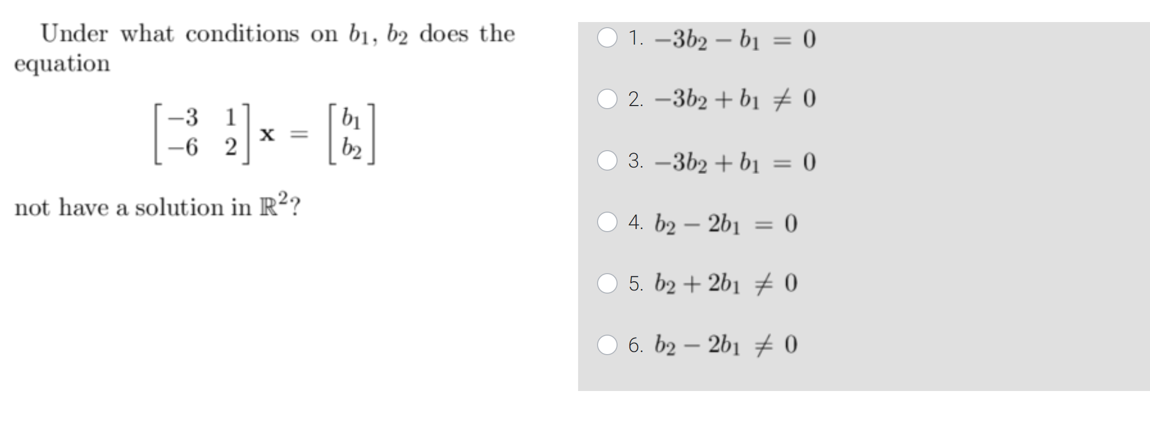 Solved Under What Conditions On B1, B2 Does The Equation -3 | Chegg.com