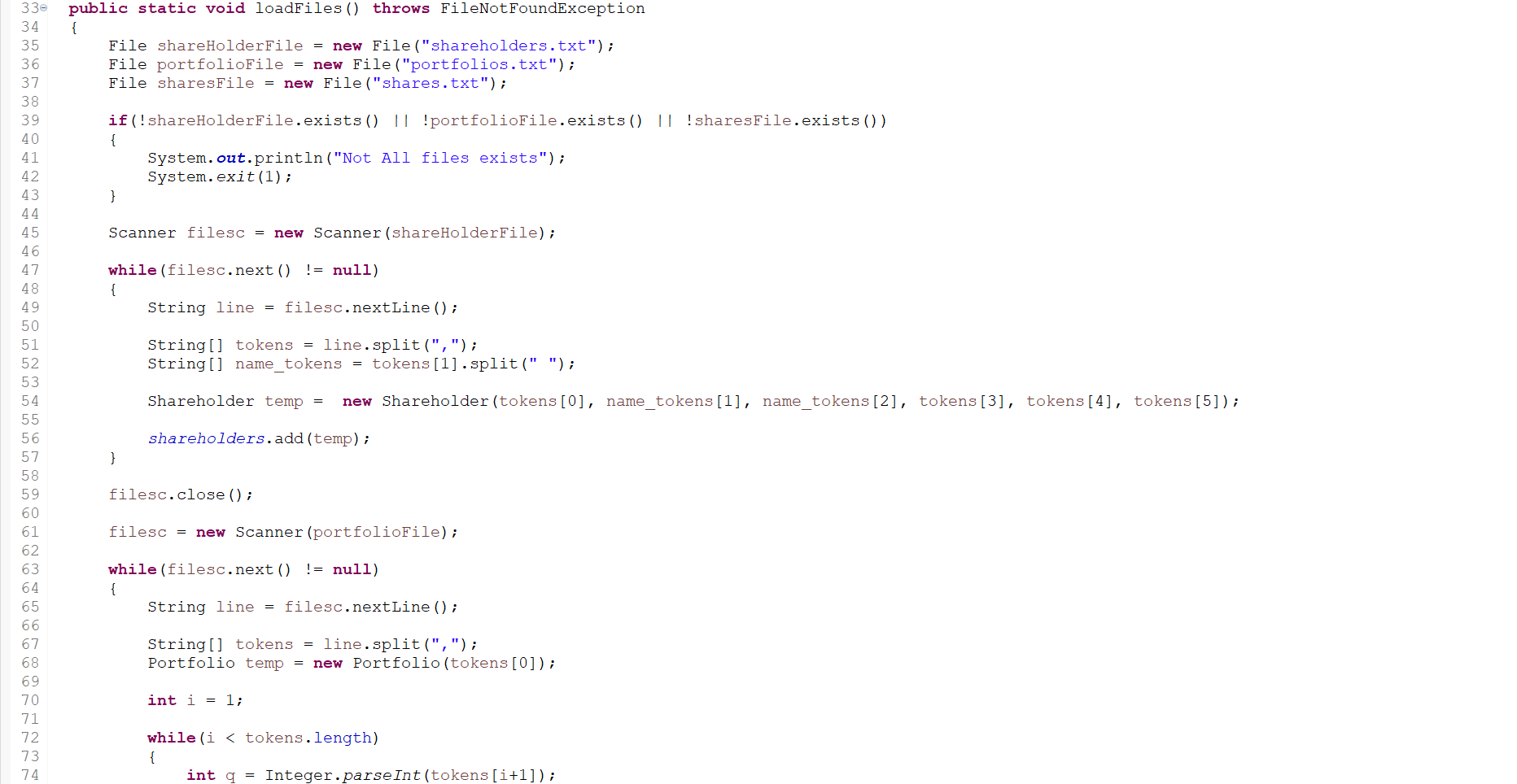 How to do the following part in Java I have the | Chegg.com