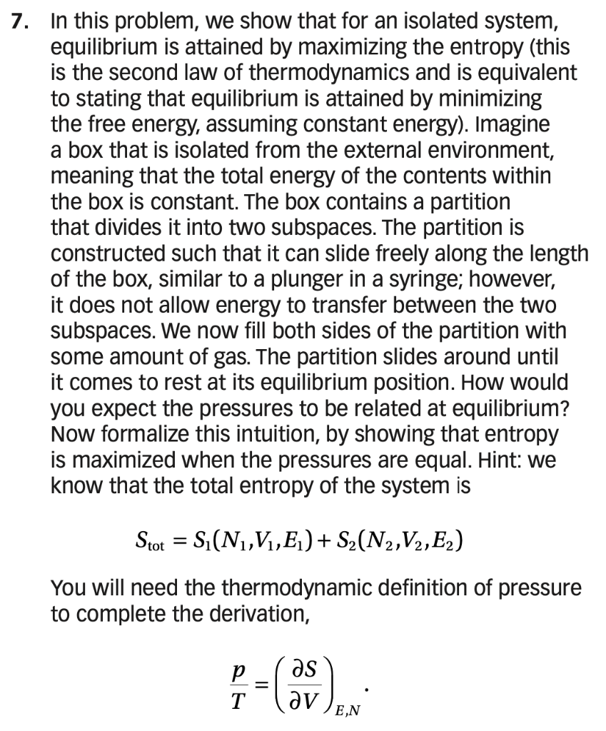 Solved In this problem, we show that for an isolated system,