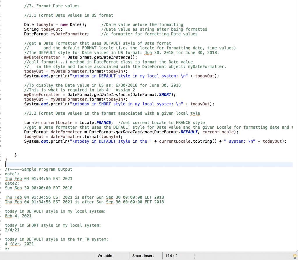 Solved Instructions are in commented code Java language | Chegg.com
