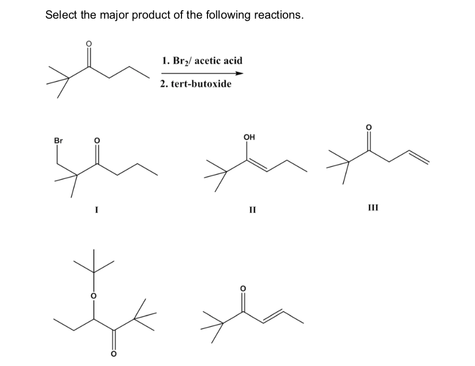 Solved Select the products of the following reactions. 1. | Chegg.com