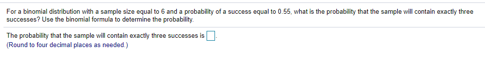 Solved For a binomial distribution with a sample size equal | Chegg.com