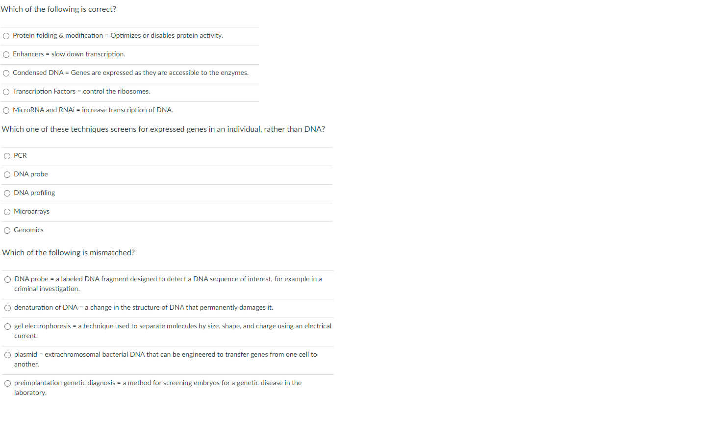 Which Of The Following Is Correct Protein Folding Chegg Com