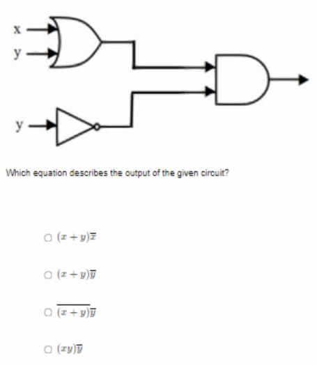 Solved Which equation describes the output of ﻿the given | Chegg.com