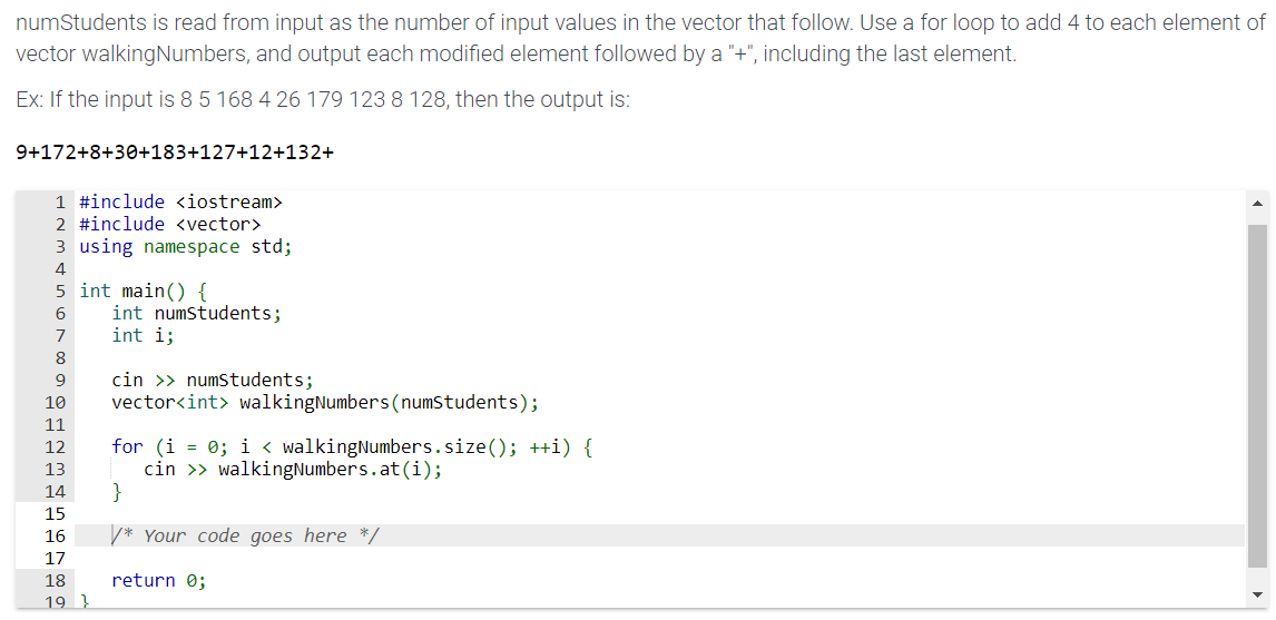 Solved numStudents is read from input as the number of input | Chegg.com